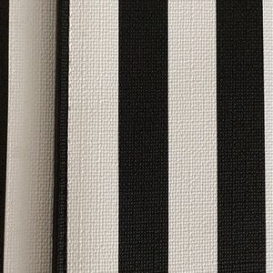 Black and white striped wallet